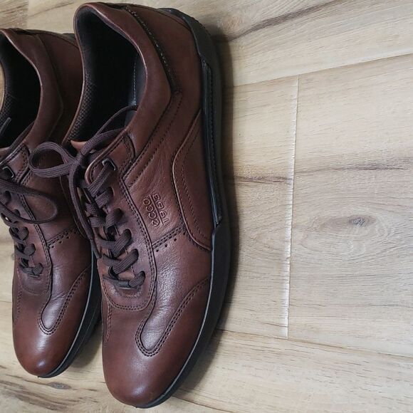 Ecco Brown Leather Casual Men\'s Lace Up Shoe Size 8/8.5 main image 13